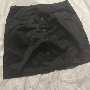Short velvet skirt